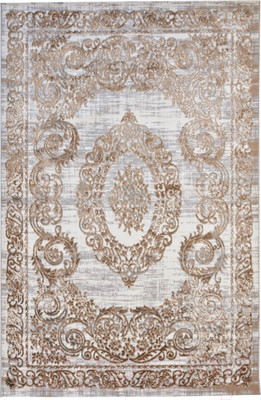 Коврик Radjab Carpet Бьянка Прямоугольник N004D / 8805RK-B (0.8x1.5, Cream Shirink/Vizon Fdy)