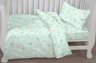Комплект постельный для малышей АртПостель Зайчата 922