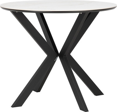 Обеденный стол Импэкс Leset Хокку (черный/белый мрамор)