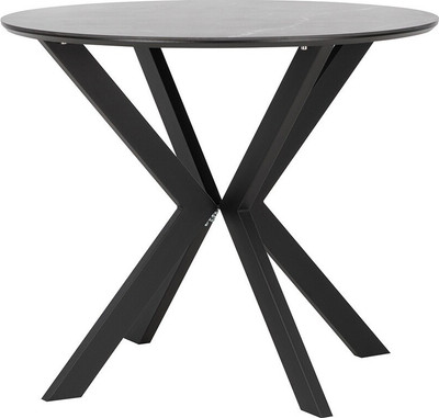 Обеденный стол Импэкс Leset Хокку (черный/черный мрамор)