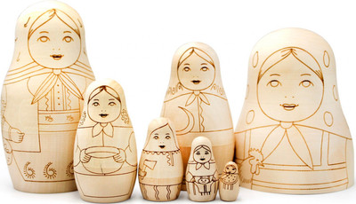 Набор заготовок для творчества Брестская Фабрика Сувениров Первая матрешка / blank7_first