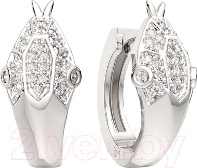 Серьги из серебра ZORKA 03101110 (с фианитами)