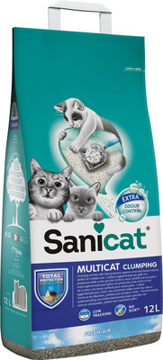 Наполнитель для туалета Sanicat Clumping Multicat (12л)