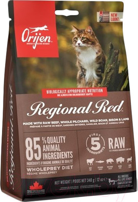 Сухой корм для кошек Orijen Regional Red (340г)