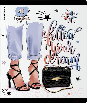 Тетрадь Erich Krause Fashion Girl / 60618 (48л, клетка)