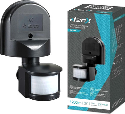 Датчик движения Neox ДД 08Ч / 4690612053332 (черный)