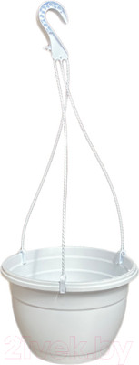 Набор вазонов GreenTerra С подвесом 25/15см 5л (5шт, белый)