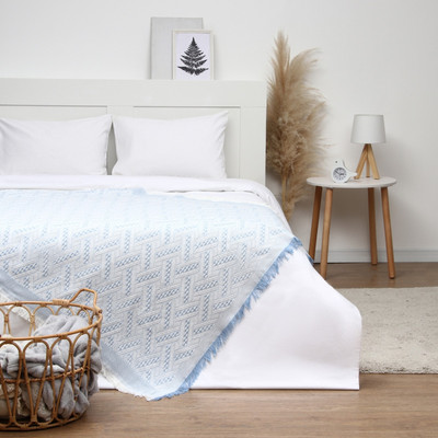 Плед Этель Home 130x180 / 10398556 (голубой)