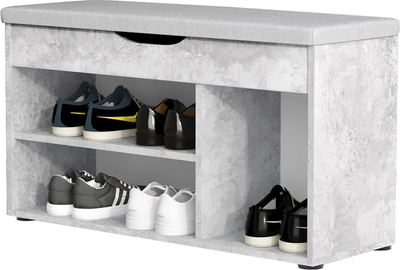 Тумба в прихожую Артём-Мебель Норд СН 122.08 (бетон спаркс лайт)