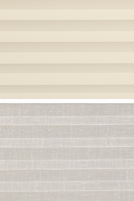 Штора-плиссе Delfa Basic Uni СПШ-3100/3504 Plain Transparent (52x160, кремовый/белый)