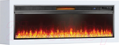 Каминокомплект Смолком Palermo F V60 Vision 60 LED (бьянко белый)