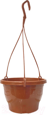 Набор вазонов GreenTerra С подвесом 21/13см 2.5л (5шт, терракотовый)