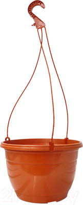 Набор вазонов GreenTerra С подвесом 25/15см 5л (5шт, терракотовый)