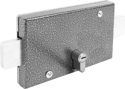 Замок накладной Аллюр ЗГЦ (серебристый)