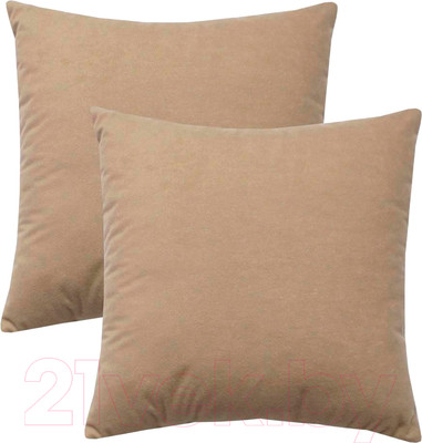Комплект подушек декоративных MATEX Velours / 49-784 (2шт, кофейный)