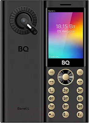 Мобильный телефон BQ 2458 Barrel L (черный/золото)