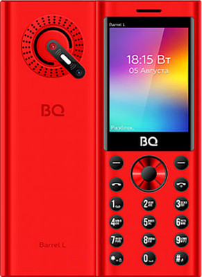 Мобильный телефон BQ 2458 Barrel L (черный/красный)