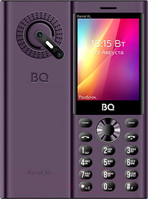 Мобильный телефон BQ 2832 Barrel XL (черный/фиолетовый)