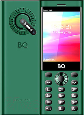 Мобильный телефон BQ 3598 Barrel XXL (черный/зеленый)