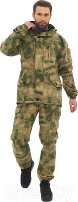 Костюм для охоты и рыбалки Huntsman Горка 5 деми -5°С Смесовая Рип-Стоп Малахит (р-р 52-54/182-188)