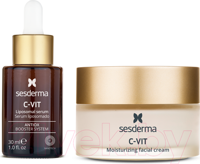 Набор косметики для лица Sesderma C-Vit Крем для лица 50мл + Сыворотка для лица 30мл