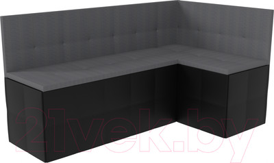 Уголок кухонный мягкий Sundays Home Домино (рогожка/кожзам, серый)