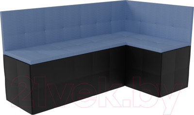 Уголок кухонный мягкий Sundays Home Домино (рогожка/кожзам, синий)