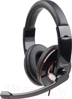 Наушники-гарнитура Gembird MHS-001 (черный)