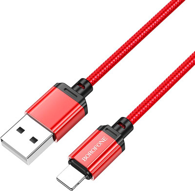 Кабель Borofone BX87 Lightning (1м, красный)