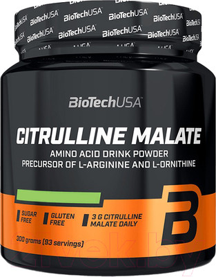 L-цитруллин BioTechUSA Malate (300г, лайм)