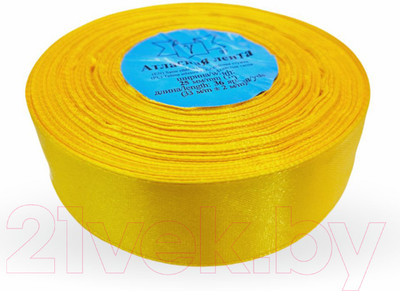 Лента декоративная Фирма Гамма 25мм (1") 33м №017 (темно-желтый)