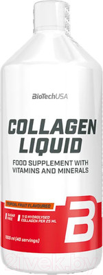 Коллаген BioTechUSA Liquid (1л, тропические фрукты)