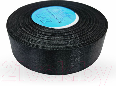 Лента декоративная Фирма Гамма 25мм (1") 33м №113 (черный)