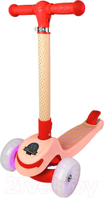 Самокат детский CosmoRide Glow 058P/S1001 (розовый)