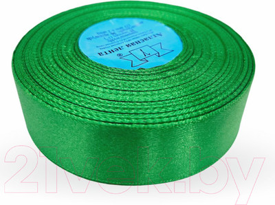 Лента декоративная Фирма Гамма 25мм (1") 33м №134 (зеленый)
