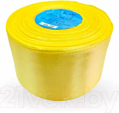 Лента декоративная Фирма Гамма 50мм (2") 33м №015 (желтый)