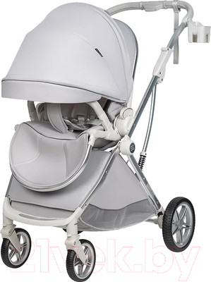 Детская прогулочная коляска Farfello Fest Lux / FL-14 (светло-серый)