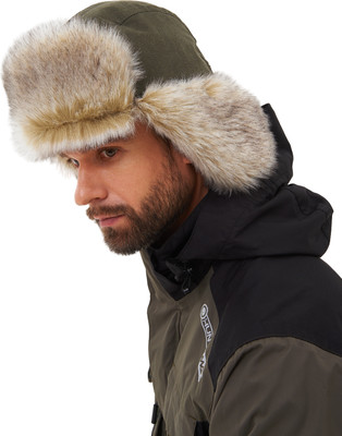 Шапка для охоты и рыбалки Huntsman Горка-Люкс Хаки Исландия (р.58-60)