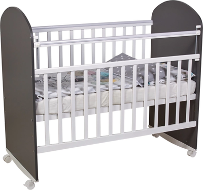 Детская кроватка Фея 701 / 0002549.166 (графит/белый)