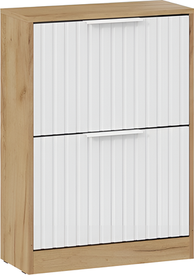 Тумба для обуви ТриЯ Хилтон Исп.2 (дуб крафт золотой/белый матовый)