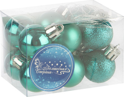 Набор шаров новогодних Волшебная страна SYQA-0123162-01 / 106311 (12шт)