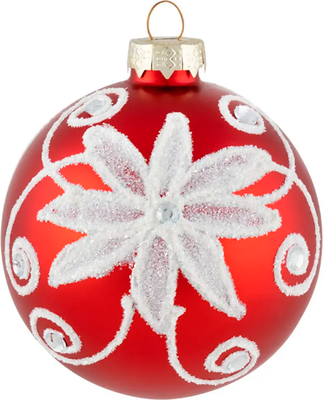 Шар новогодний Волшебная страна Цветочек аленький SYBLQA-0523032 / 106375