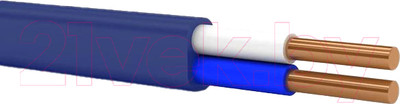 Кабель силовой Русский свет ВВГ-Пнг(А)-LS 2х1.5 ок (N) - 0.66 (50м)