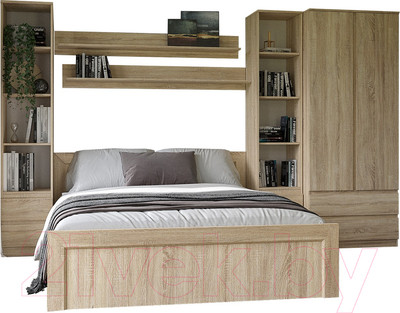 Комплект мебели для спальни Евва Турин №2 (дуб сонома)