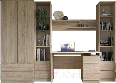 Комплект мебели для учебы Евва Турин №1 (дуб сонома)