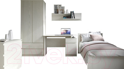 Комплект мебели для спальни Евва Турин №3 (ясень снежный)