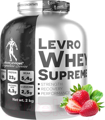 Протеин Kevin Levrone Whey Supreme (2кг, клубника)
