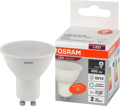 Лампа Osram LED Value LVPAR1635 5SW/865 5Вт GU10 230В / 4058075581395