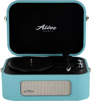 Проигрыватель виниловых пластинок Alive Audio Stories Turquoise c Bluetooth / STR-06-TS