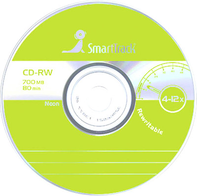 Набор дисков CD-RW SmartTrack 700Mb 4-12x Cake Box / ST000200 (50шт)
